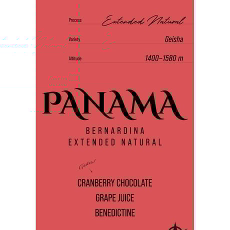 Panama Bernardina, Geisha - Extended Natural