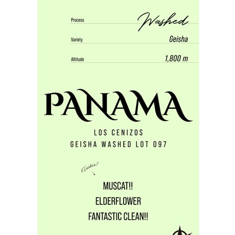 Panama Los Cenizos Lot 097, Geisha - Washed