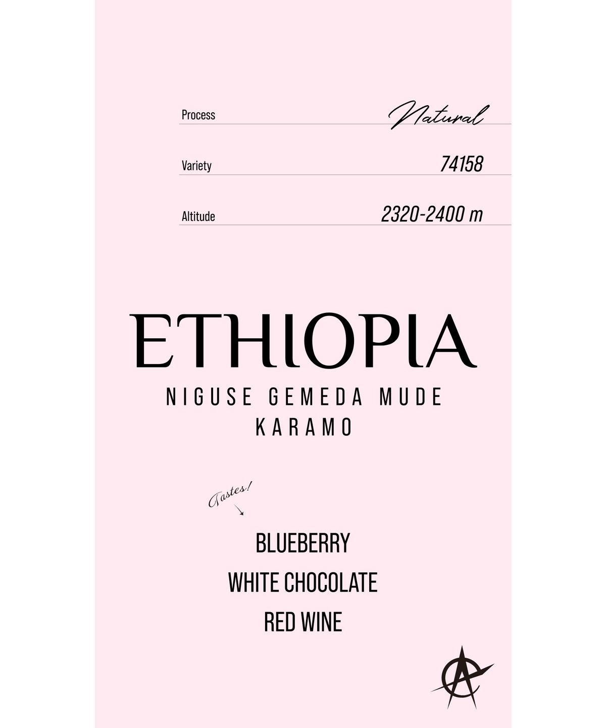 Ethopia Niguse Gemeda Mude Karamo, 74158 - Natu