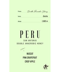 Peru San Antonio, Geisha - Double Anaerobic Honey