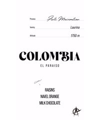 【再入荷】Colombia El Paraiso, Laurina - Anti Maceration