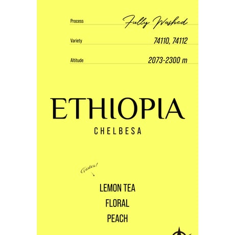 Ethiopia Chelbesa, 74110, 74112 - Fully Washed