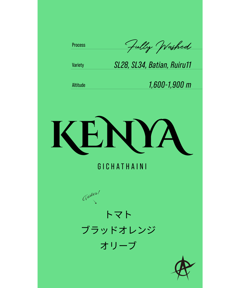 Kenya Gichathaini, SL28, SL34,Batian, Ruiru11 -