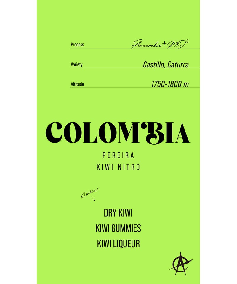Colombia Pereira Kiwi Nitro, Castillo, Caturra