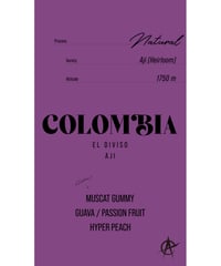 Colombia El Diviso, Aji (Heirloom) - Natural