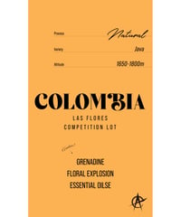 Colombia Las Flores Competition Lot, Java - Natural