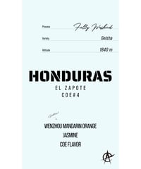 Honduras El Zapote COE#4, Geisha - Fully Washed
