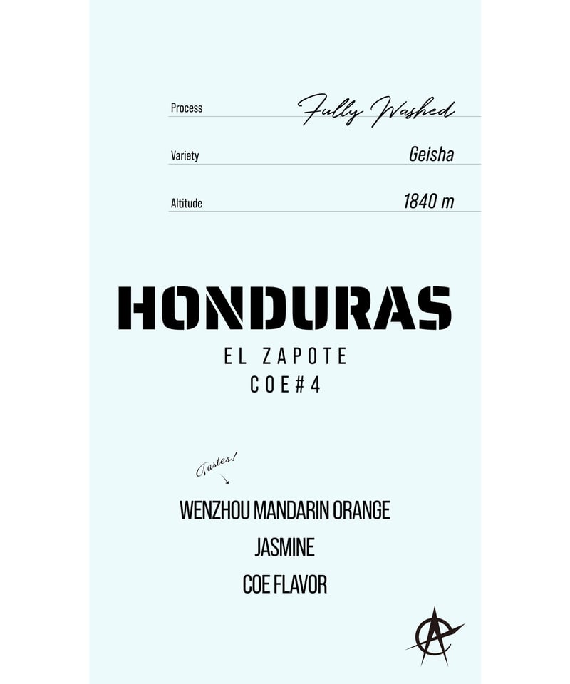 Honduras El Zapote COE#4, Geisha - Fully Washed