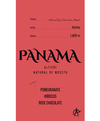 Panama Altieri, Geisha - Natural Dry Fermentation Mossto