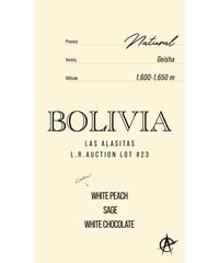 Bolivia Las Alasitas L.R.Auction Lot #23, Geisha - Natural