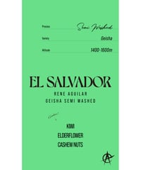 El Salvador Rene Aguilar, Geisha - Semi Washed