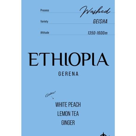 ETHIOPIA GERENA GEISHA Washed 150g