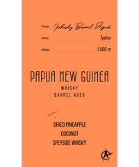 Papua New Guinea Whisky Barrel Aged, Typica
