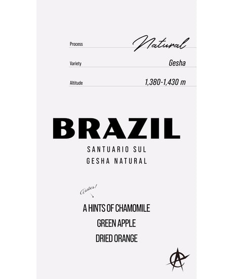 Brazil Santuario Sul, Gesha - Natural
