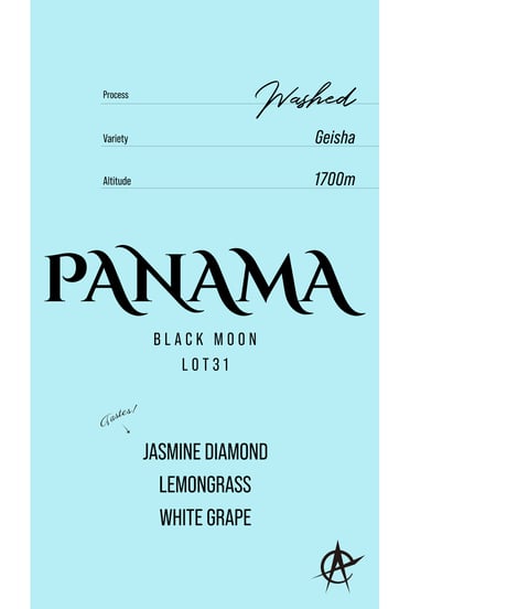 Panama Black Moon Washed Lot31 , Geisha - Washed