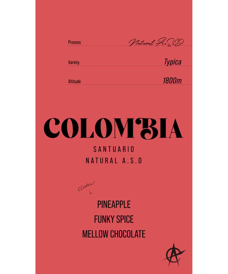 Colombia Santuario, Typica - Natural A.S.D