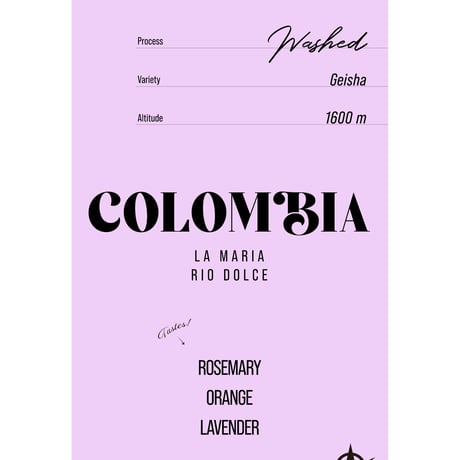 Colombia La Maria, Geisha - Washed