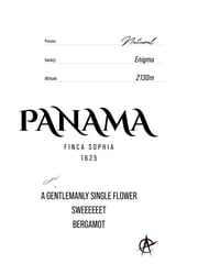 Panama Finca Sophia 1625 ,Enigma - Natural
