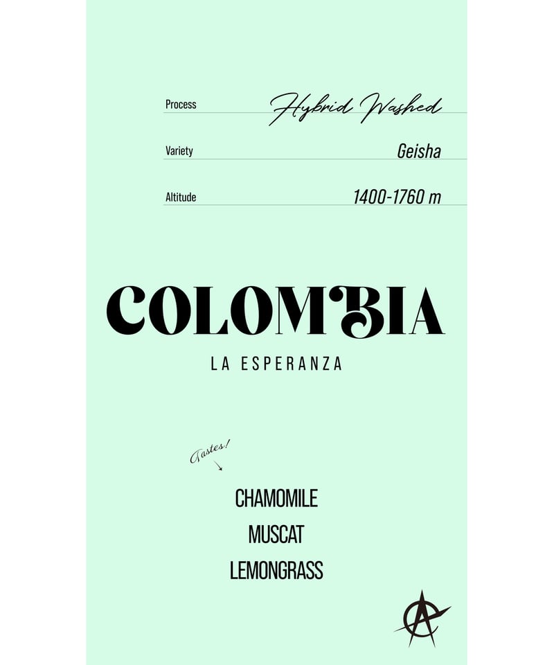 Colombia La Esperanza, Geisha - Hybrid Washed |