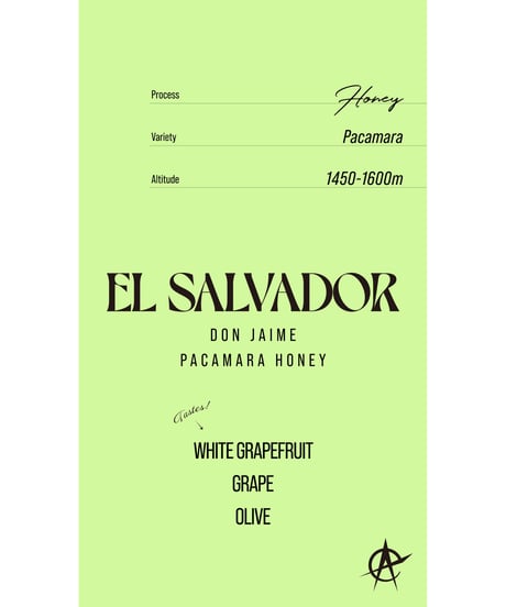 El Salvador Don Jaime, Pacamara - Honey