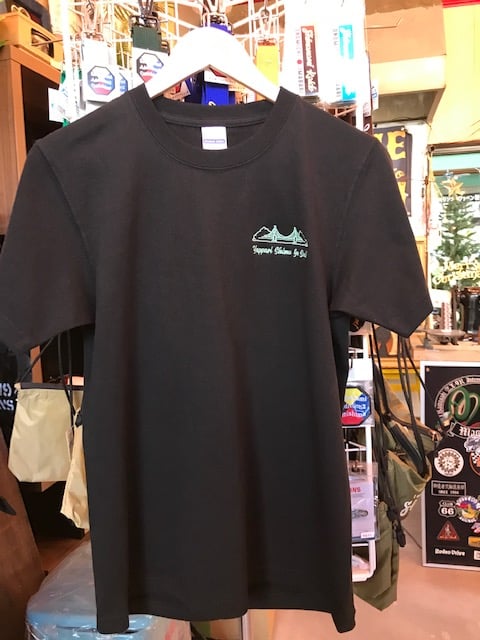 やっぱり島が好き刺繍Tシャツ（ブラック）バックオーダー | しまなみ