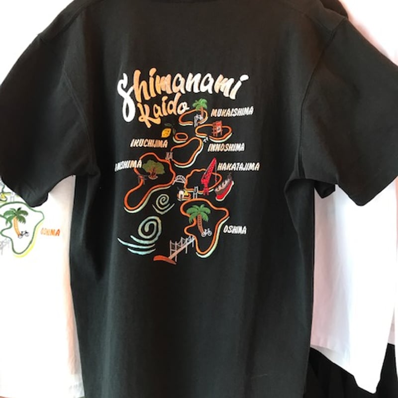 しまなみ刺繍Tシャツ（ブラック）バックオーダー | しまなみ