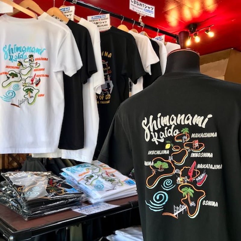 しまなみ刺繍ロングスリーブ Tシャツ（ブラック） | しまなみ