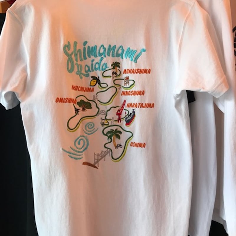 しまなみ刺繍Tシャツ（ホワイト）バックオーダー | しまなみ