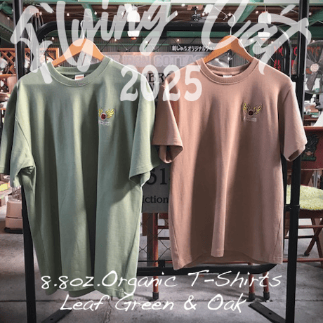 Flyng Cat フライングキャット　オーガニックコットンTシャツ　リーフグリーン