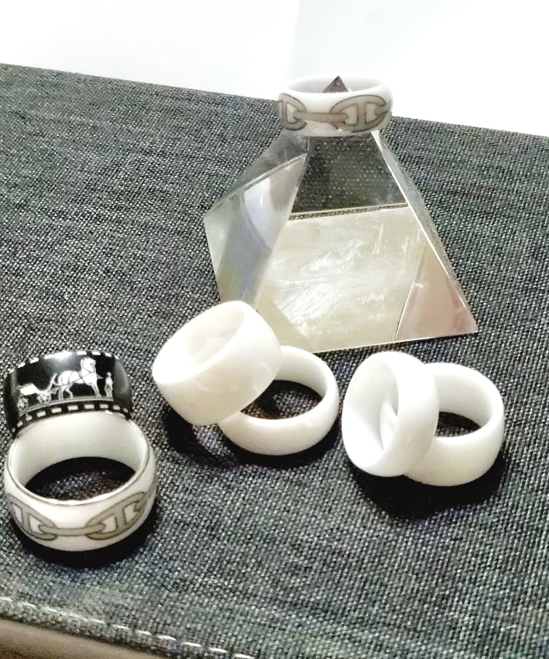 白磁のリング 幅8mmタイプ | ヴェルマリーSTORE