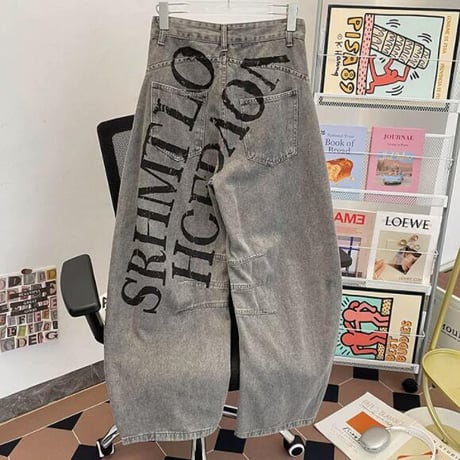 秋冬ボトムス ズボン パンツ   ワイドパンツ  デニム ジーンズ8