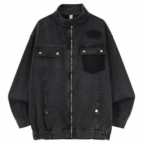 秋冬トップス メンズ ジャケットGジャン デニム 立ち襟 アメリカン風31