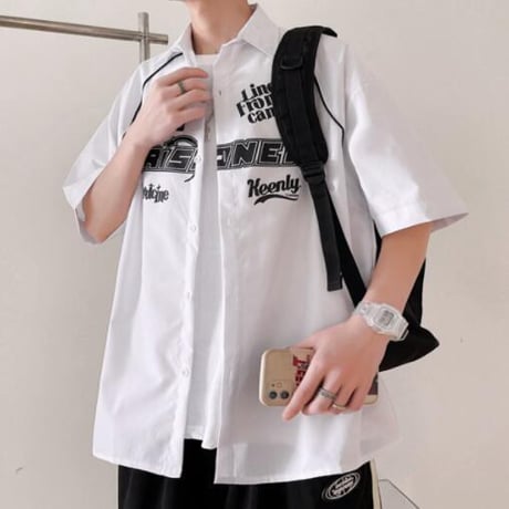 夏物 トップス メンズ シャツ  半袖 カジュアルシャツ