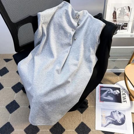トップス メンズ Tシャツ 半袖 アメカジ 立ち襟 #14
