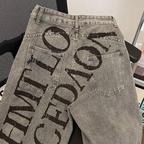 秋冬ボトムス ズボン パンツ   ワイドパンツ  デニム ジーンズ8