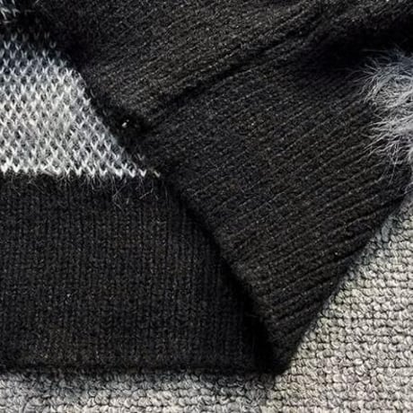 秋冬トップス メンズ ニット セーター あったかい ファブリック2