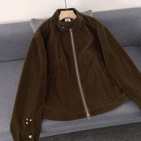 秋冬トップス メンズ   ジャケット アウター 上着 スエード レトロ風19