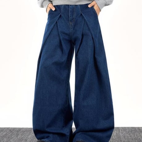 秋冬ボトムス ズボン パンツ メンズ ワイドパンツ デニム ジーンズ32