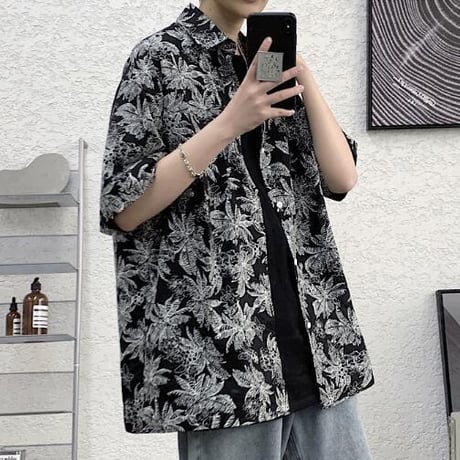 メンズ 夏ファッション シャツ アロハ 半袖 カジュアル レトロ