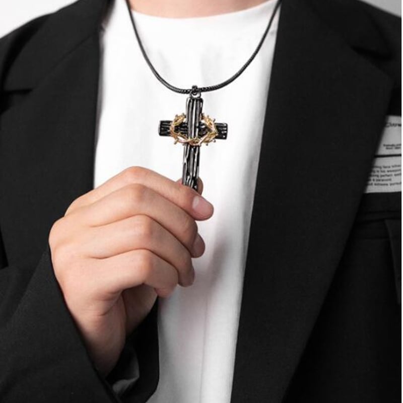 メンズ ネックレス アクセサリー 十字架 ファッション | FRY