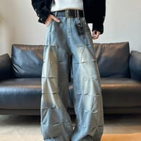 秋冬ボトムス ズボン パンツ ワイドパンツ   デニム メンズ4