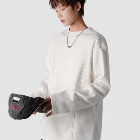 秋冬トップス メンズ Ｔシャツ 長袖 裏起毛 ブラウス2