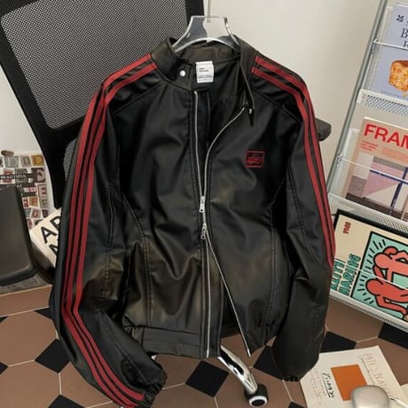トップス メンズ ジャケット アウター  フェイクレザー ライダースジャケット6