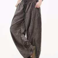 秋冬ボトムス ズボン パンツ   ワイドパンツ  ヒョウ柄 ユニセックス39