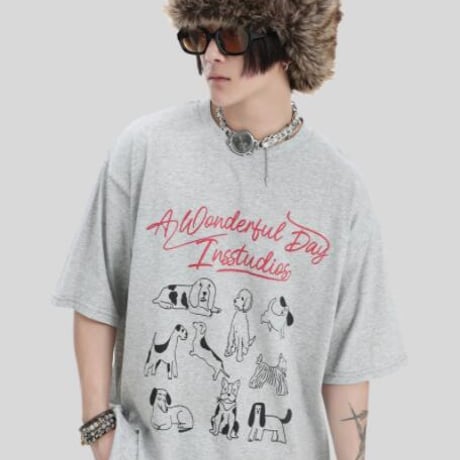 アメリカンレトロ風 Tシャツ プリント入半袖 薄手 夏にピッタリユニセックストップス #12