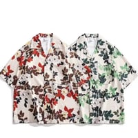 アロハシャツ カジュアルシャツ 半袖 夏 花柄 メンズトップス23