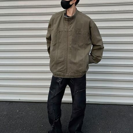 トップス メンズ アウター 上着 ジャケット 春秋 立ち襟 #35