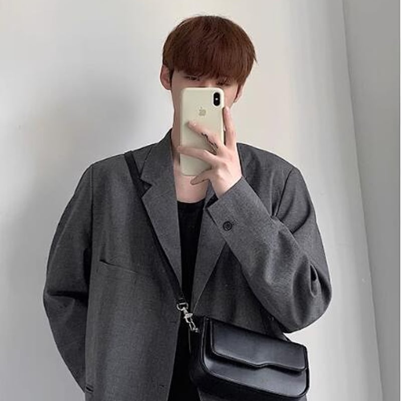 NAOTO SATOH ショルダーバッグ サコッシュ ブラック ユニセックス Amazon | NAOTO SATOH スクエア ボディ バッグ (ネイビー