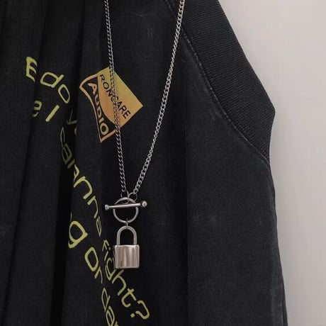 メンズ ネックレス アクセサリー 錠 ファッション