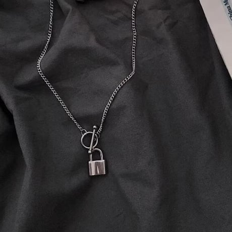 メンズ ネックレス アクセサリー 錠 ファッション